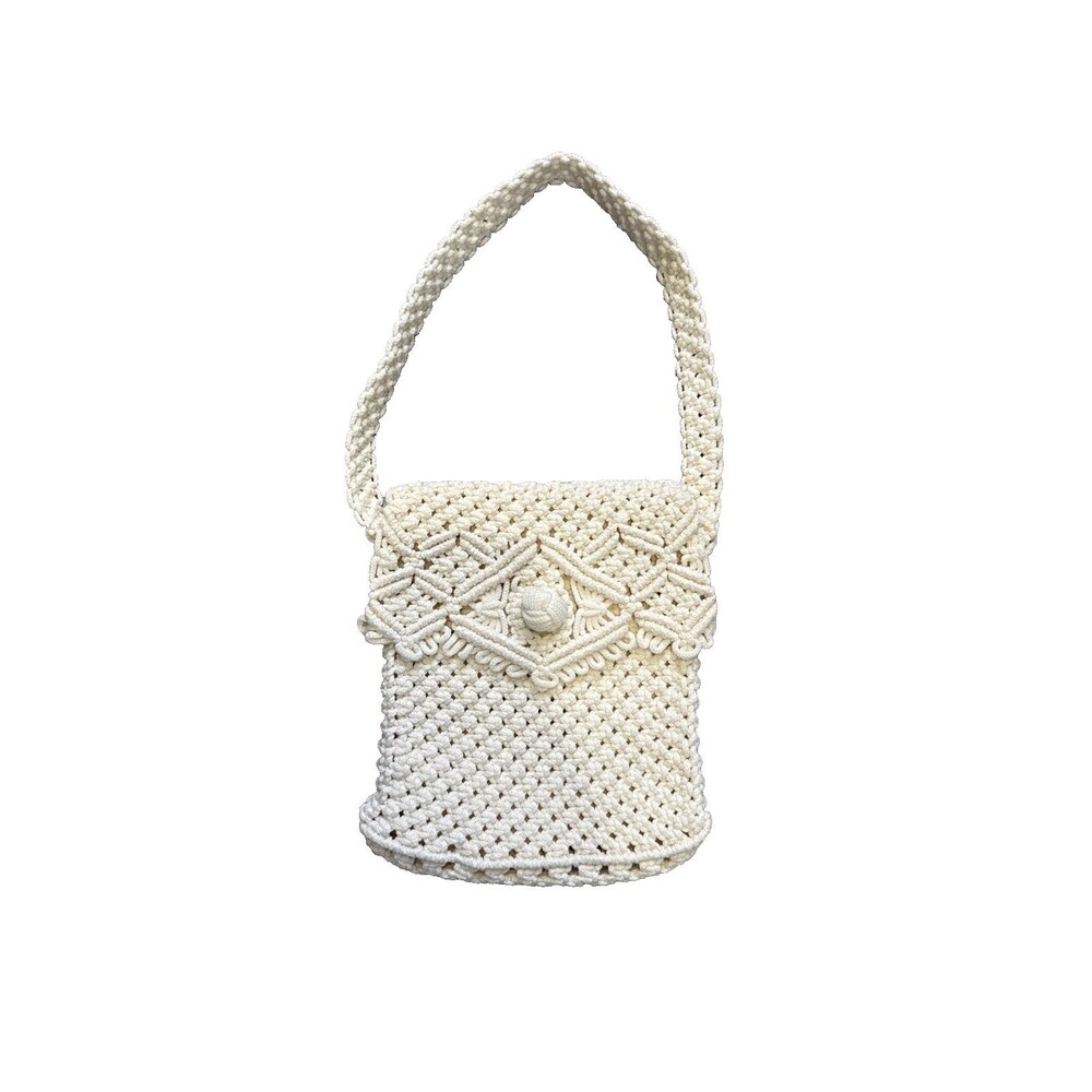 Macrame Crochet Shoulder Bag Hippie Boho Fairy Cottagecore Handmade